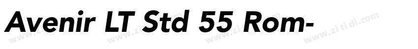 Avenir LT Std 55 Rom字体转换